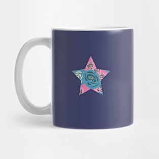 Retro Rose Star. Mug